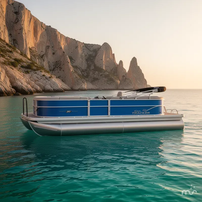 Slide: The Image of Sun Tracker Party Barge 20 DLX 2026 - 2