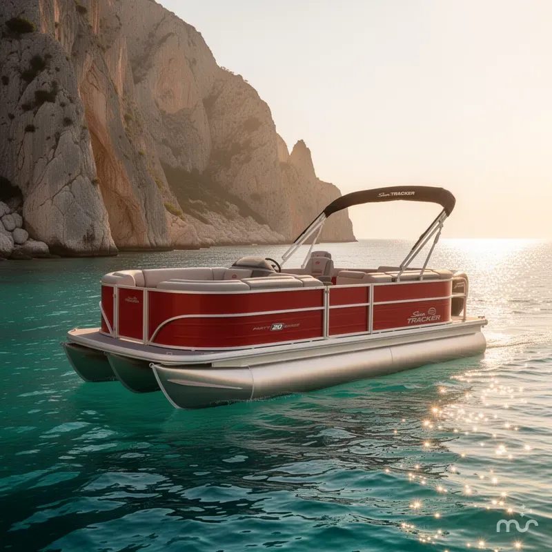 Slide: The Image of Sun Tracker Party Barge 20 DLX 2026 - 4