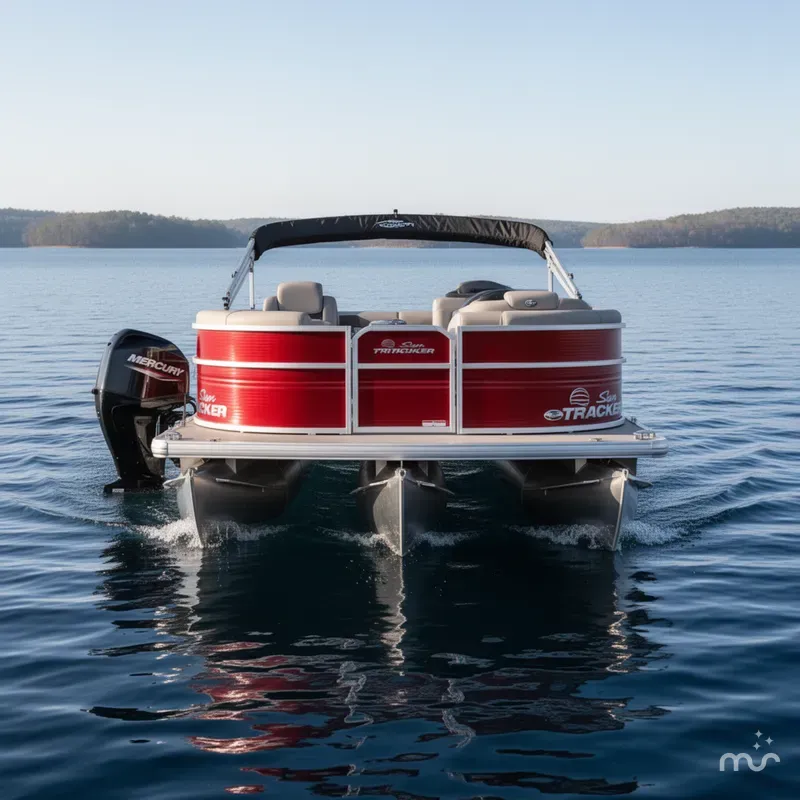Slide: The Image of Sun Tracker Party Barge 16 DLX 2026 - 1