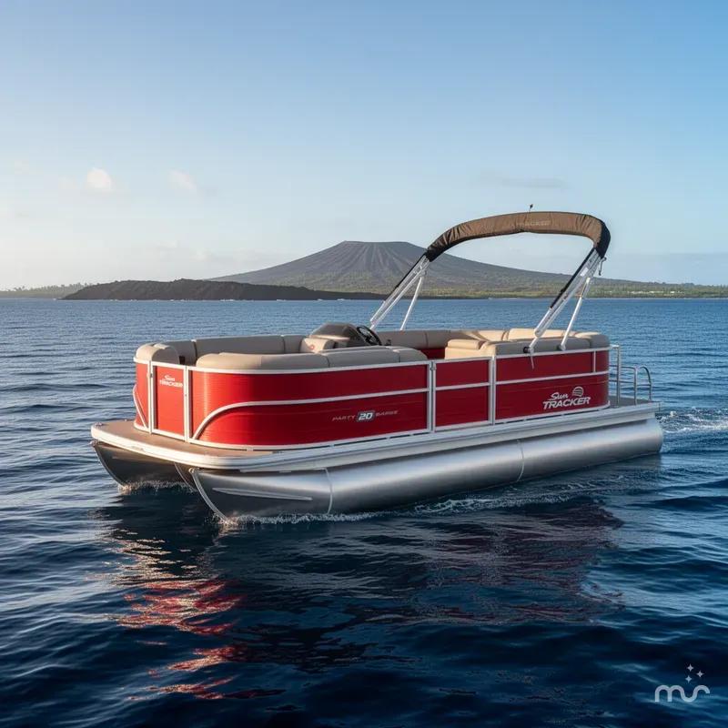 Slide: The Image of Sun Tracker Party Barge 20 DLX 2026 - 4