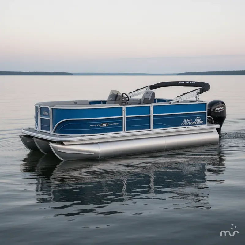 The Image of Sun Tracker Party Barge 16 DLX 2026 - 0