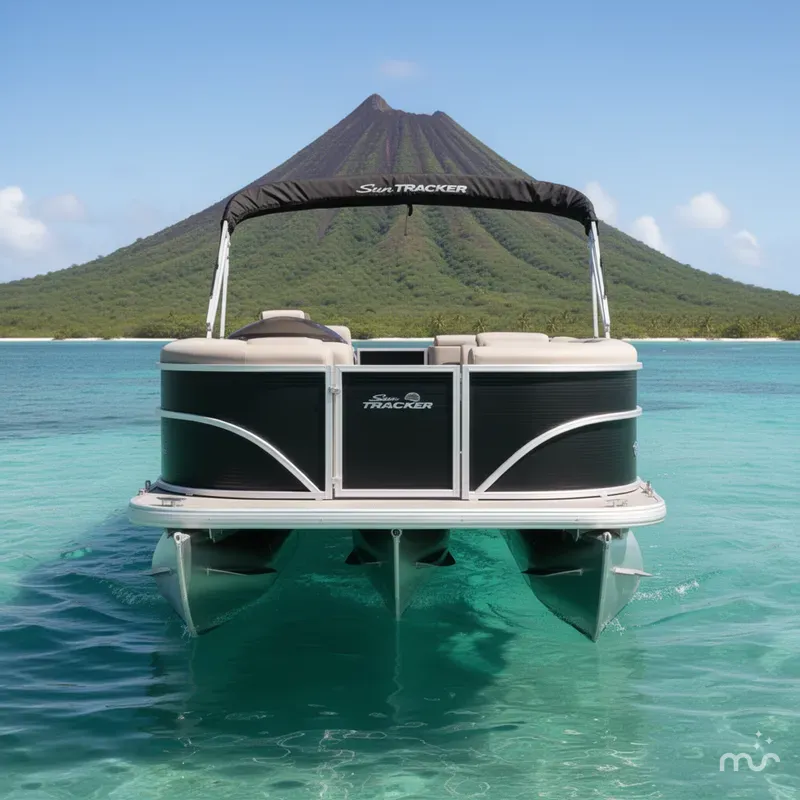 Slide: The Image of Sun Tracker Party Barge 20 DLX 2026 - 1