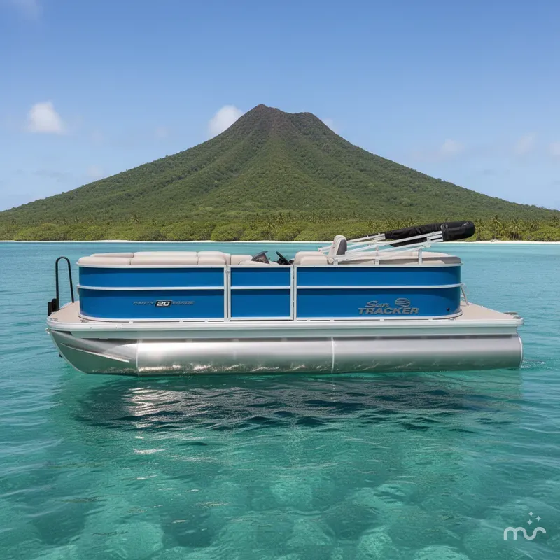 Slide: The Image of Sun Tracker Party Barge 20 DLX 2026 - 2
