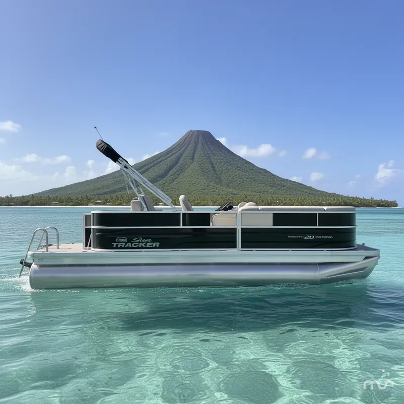 Slide: The Image of Sun Tracker Party Barge 20 DLX 2026 - 4