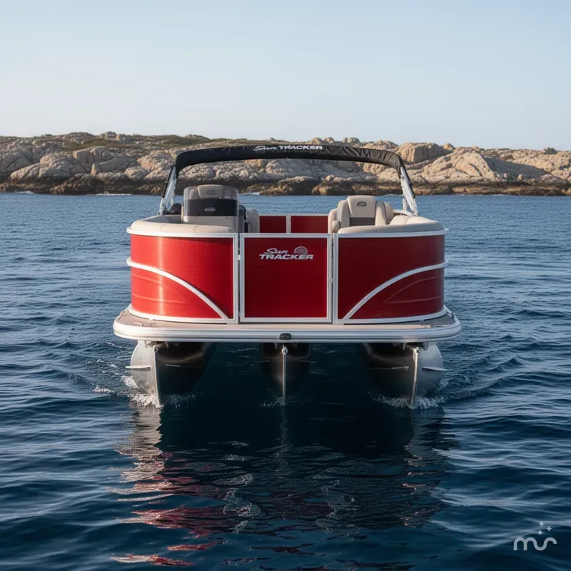 Slide: The Image of Sun Tracker Party Barge 16 DLX 2026 - 1