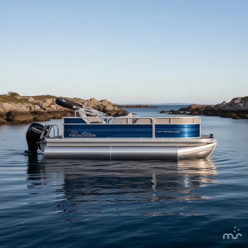 Slide: The Image of Sun Tracker Party Barge 16 DLX 2026 - 4