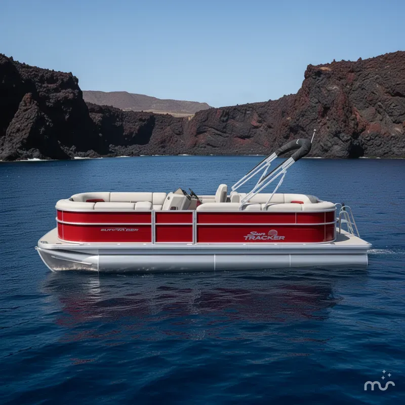 Slide: The Image of Sun Tracker Party Barge 22 DLX 2026 - 2