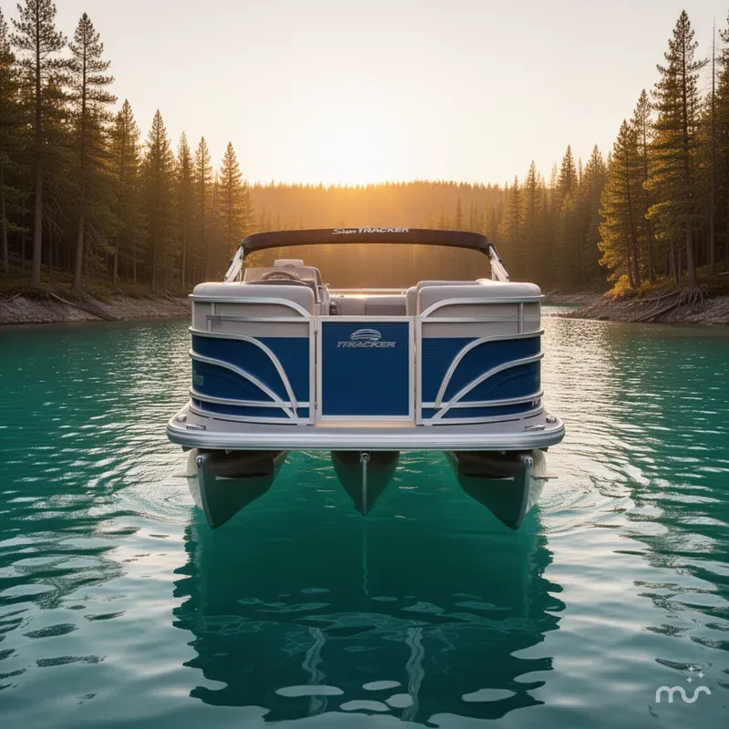 Slide: The Image of Sun Tracker Party Barge 16 DLX 2026 - 1