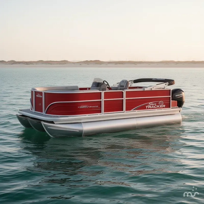 Slide: The Image of Sun Tracker Party Barge 16 DLX 2026 - 0