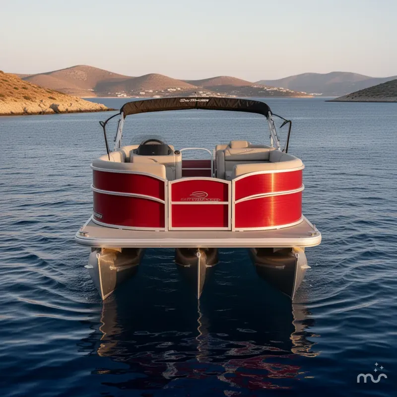 Slide: The Image of Sun Tracker Party Barge 16 DLX 2026 - 3