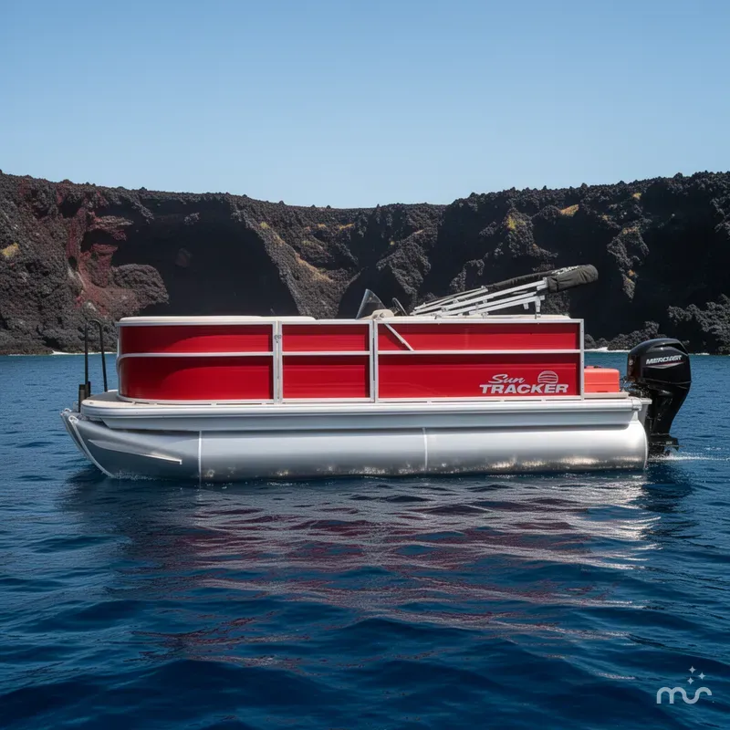 Slide: The Image of Sun Tracker Party Barge 16 DLX 2026 - 2