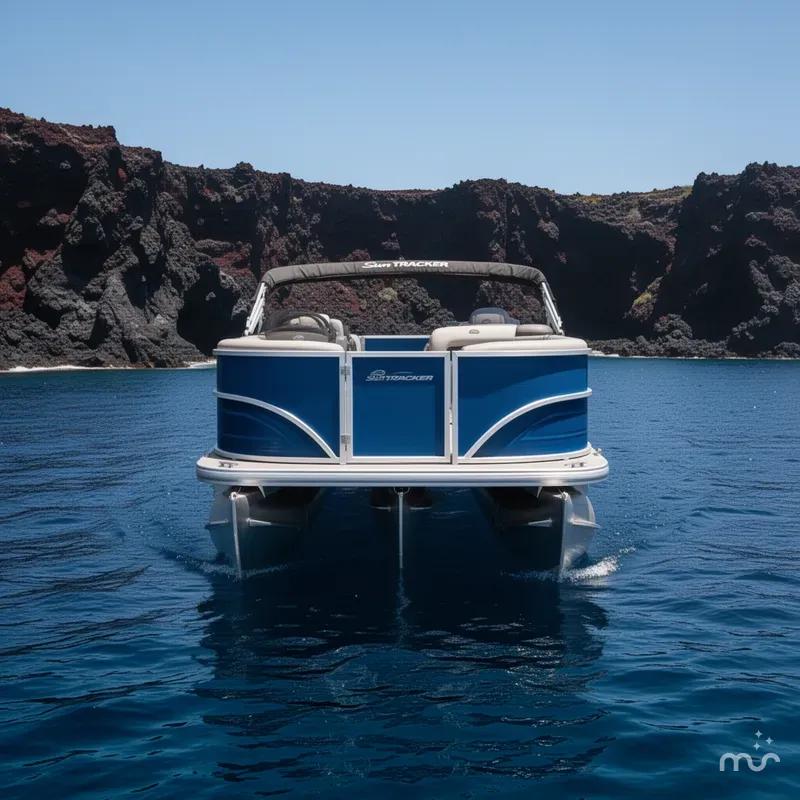 Slide: The Image of Sun Tracker Party Barge 16 DLX 2026 - 3