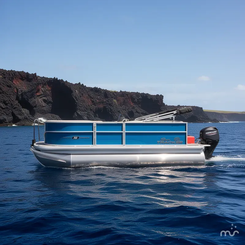 Slide: The Image of Sun Tracker Party Barge 16 DLX 2026 - 4
