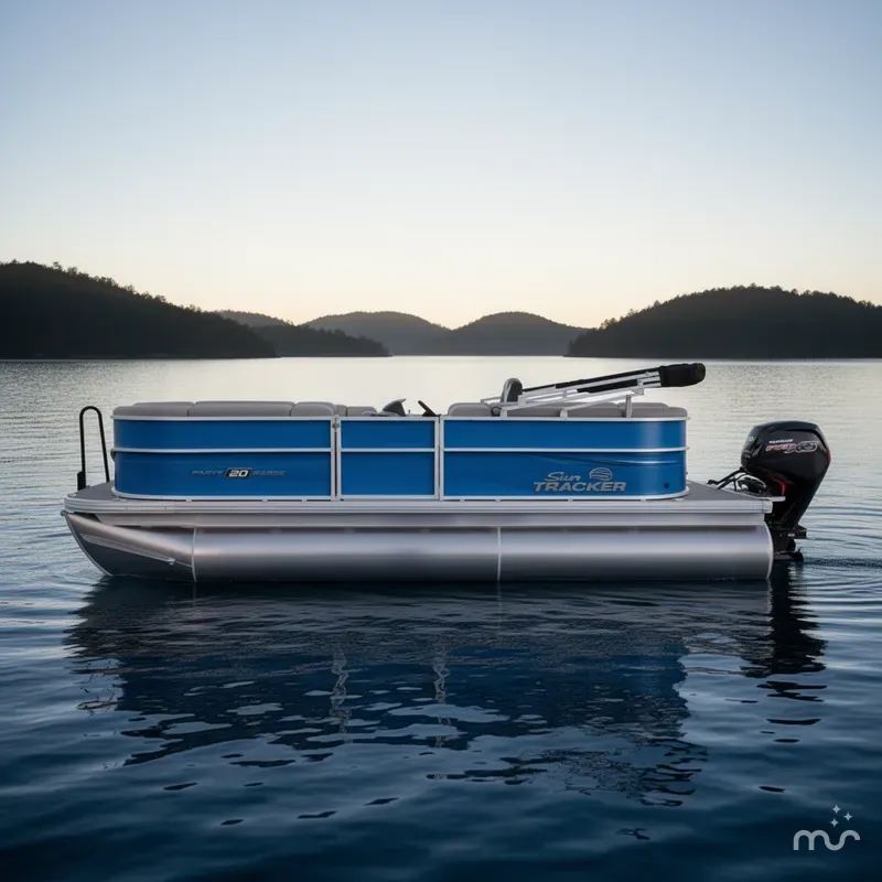 Slide: The Image of Sun Tracker Party Barge 20 DLX 2026 - 2