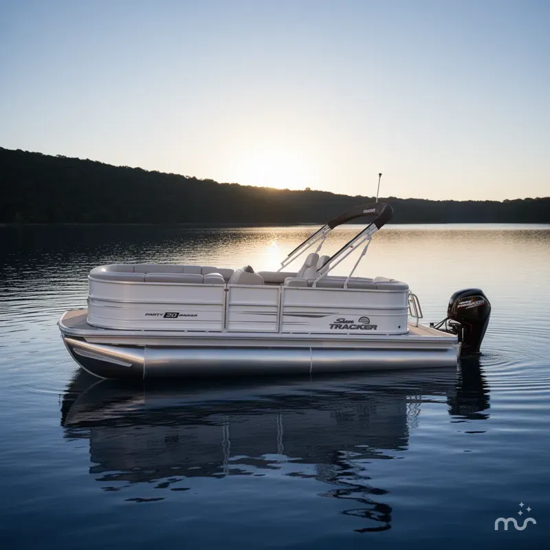 Slide: The Image of Sun Tracker Party Barge 20 DLX 2026 - 4