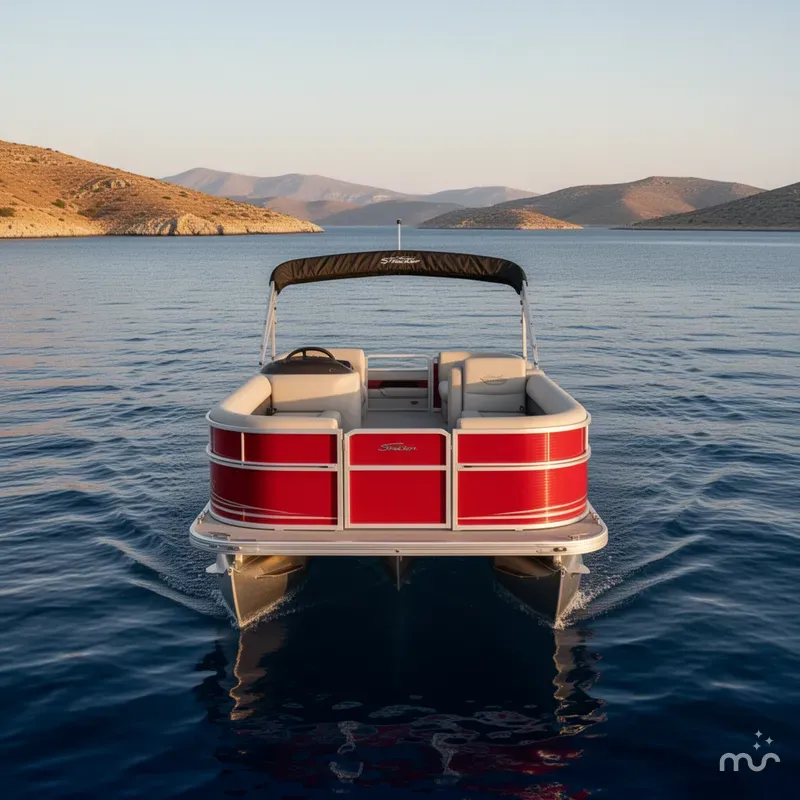 Slide: The Image of Sun Tracker Party Barge 18 DLX 2026 - 1