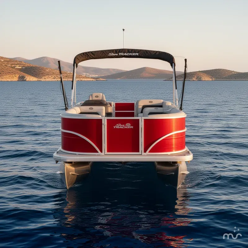 Slide: The Image of Sun Tracker Party Barge 18 DLX 2026 - 3