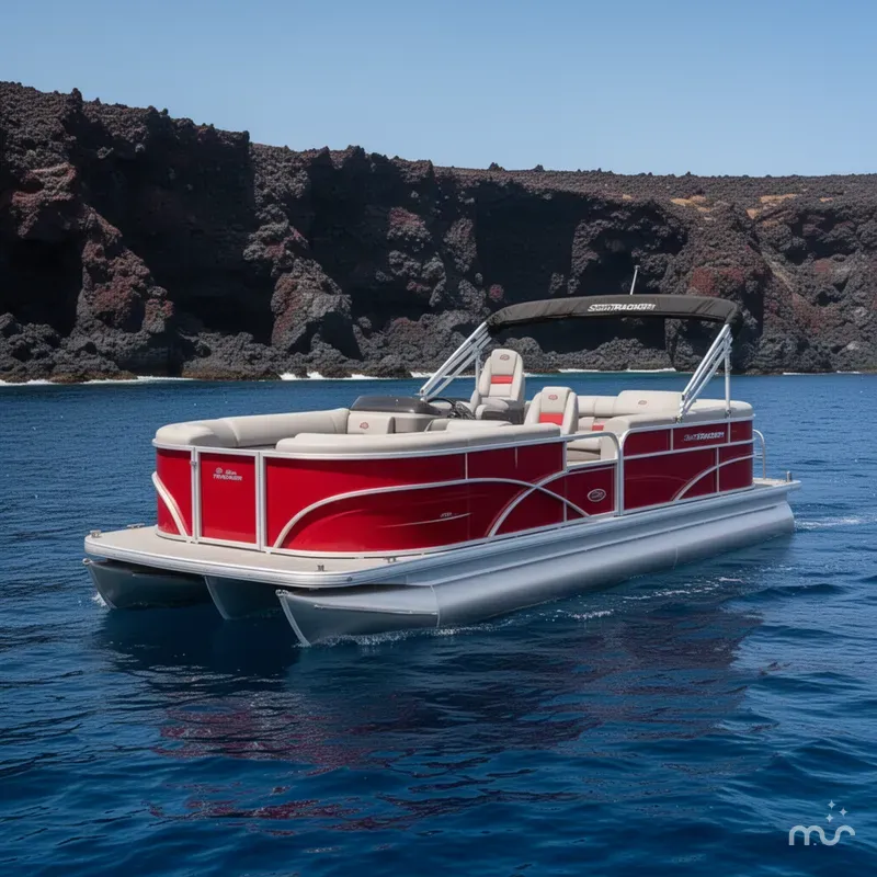 Slide: The Image of Sun Tracker Party Barge 22 DLX 2026 - 3
