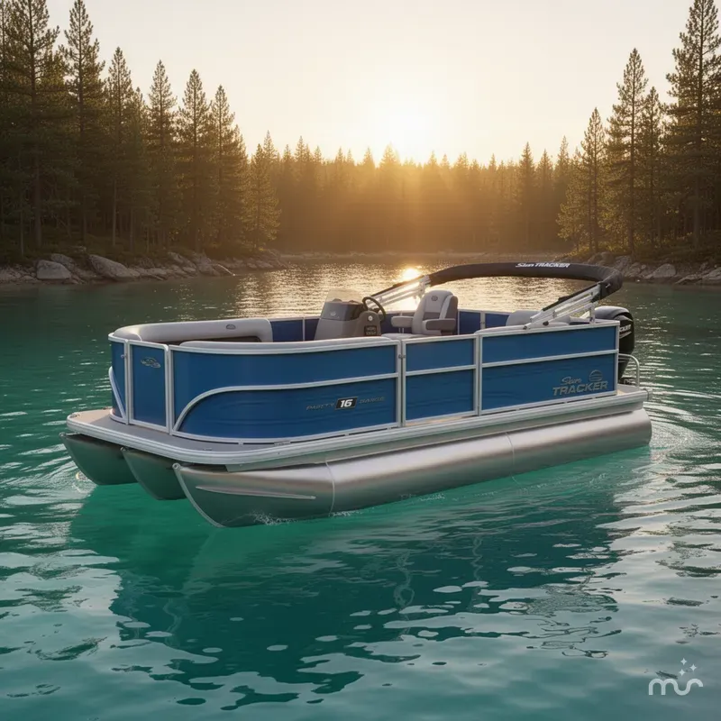 The Image of Sun Tracker Party Barge 16 DLX 2026 - 0