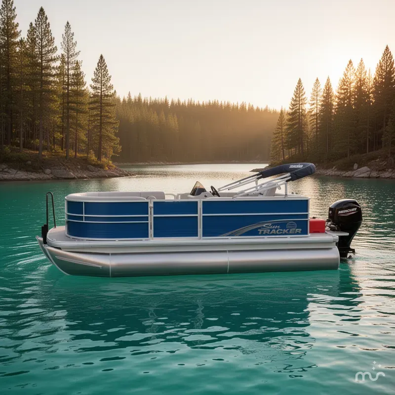 Slide: The Image of Sun Tracker Party Barge 16 DLX 2026 - 2