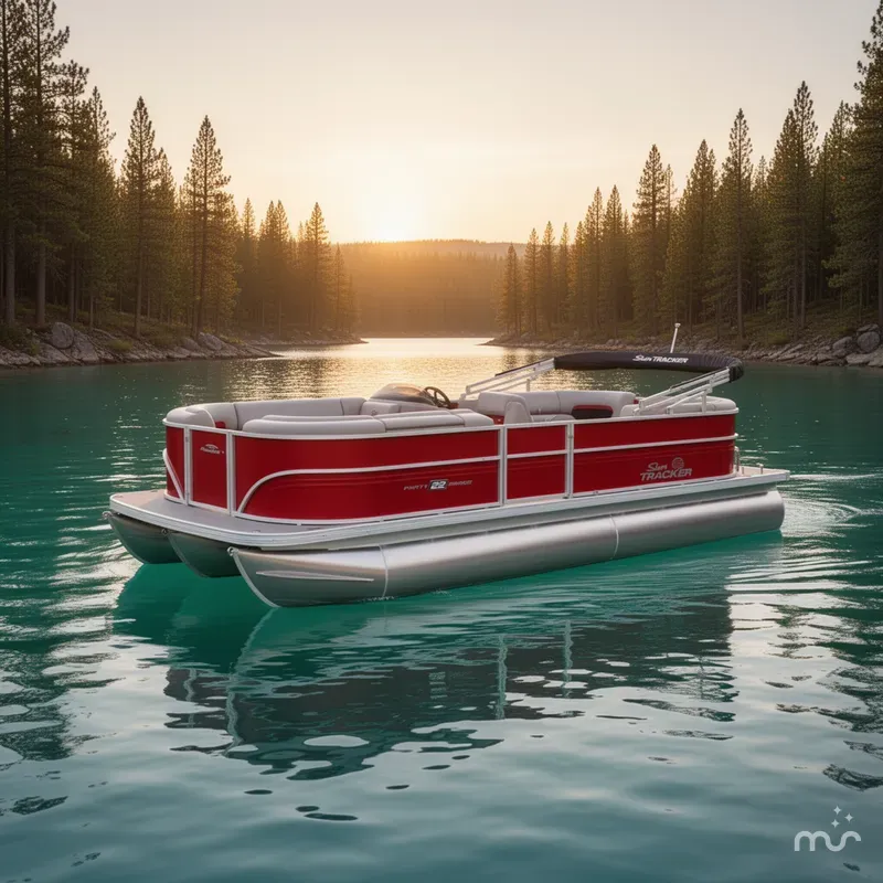 Slide: The Image of Sun Tracker Party Barge 22 DLX 2026 - 4