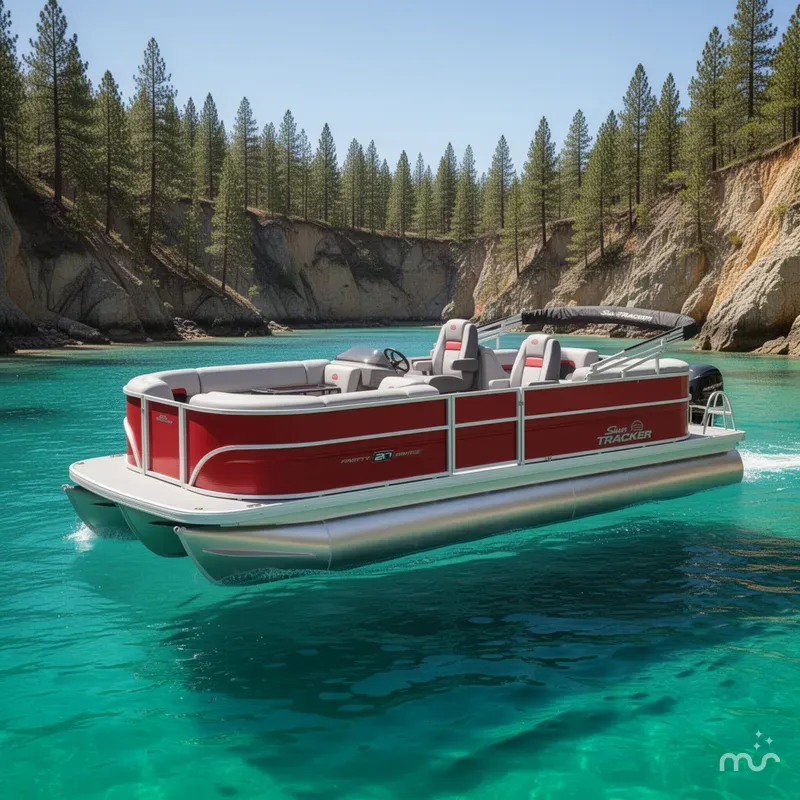 The Image of Sun Tracker Party Barge 22 DLX 2026 - 0