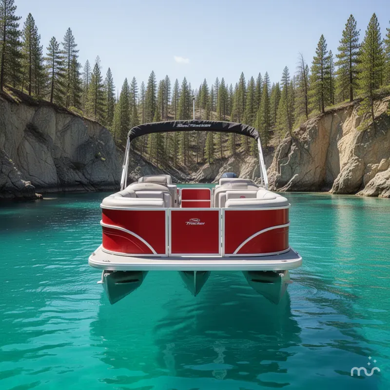 Slide: The Image of Sun Tracker Party Barge 22 DLX 2026 - 3