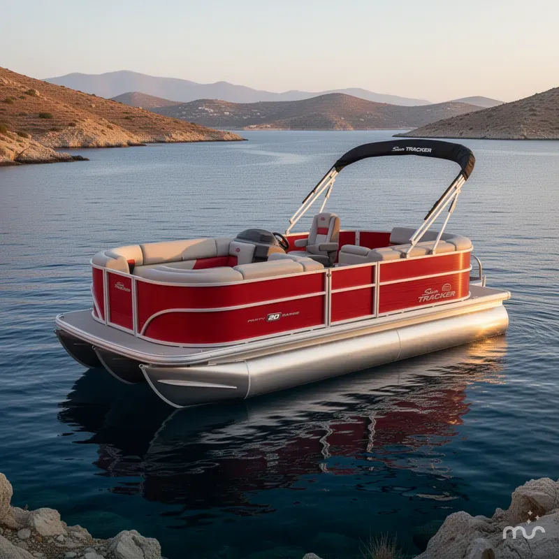 Slide: The Image of Sun Tracker Party Barge 20 DLX 2026 - 4