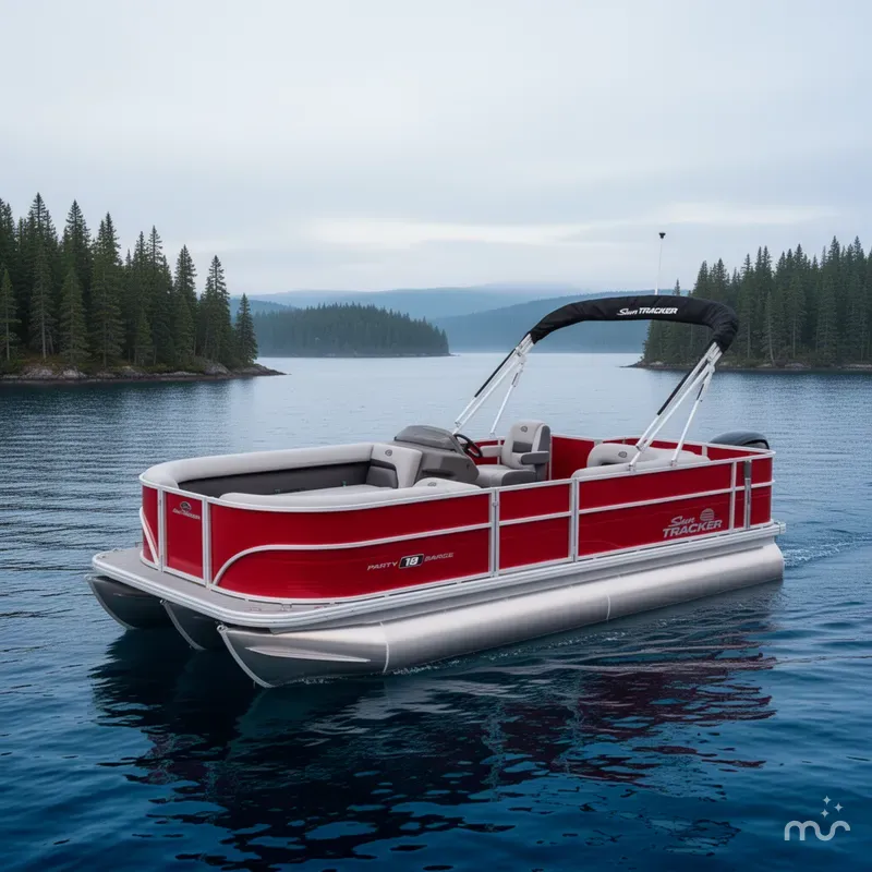 Slide: The Image of Sun Tracker Party Barge 18 DLX 2026 - 4