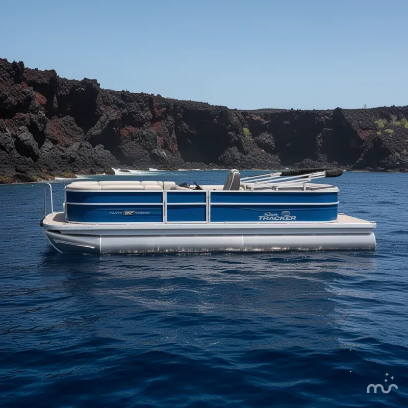 Slide: The Image of Sun Tracker Party Barge 22 DLX 2026 - 2