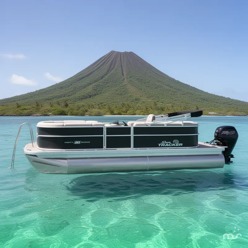 Slide: The Image of Sun Tracker Party Barge 20 DLX 2026 - 2
