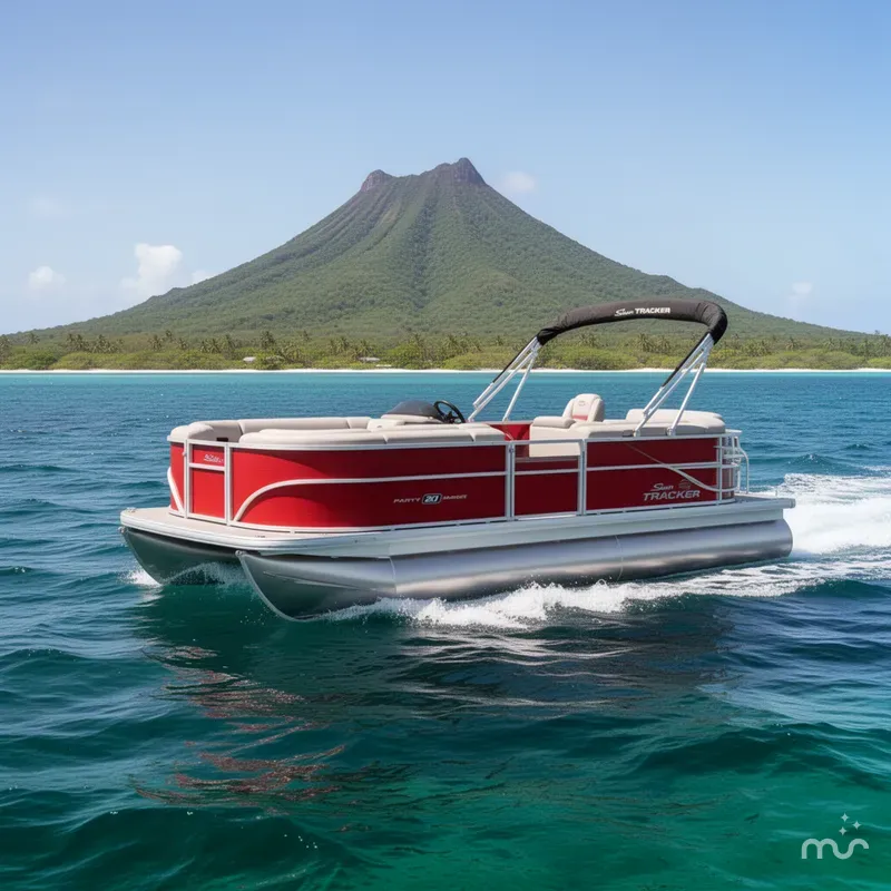 Slide: The Image of Sun Tracker Party Barge 20 DLX 2026 - 4
