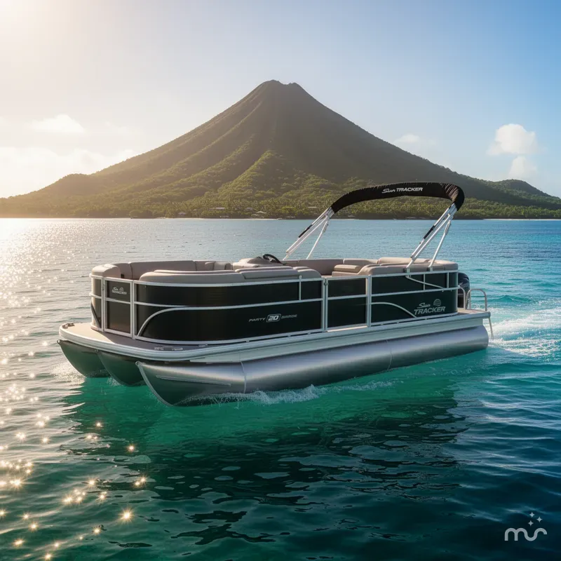 Slide: The Image of Sun Tracker Party Barge 20 DLX 2026 - 4