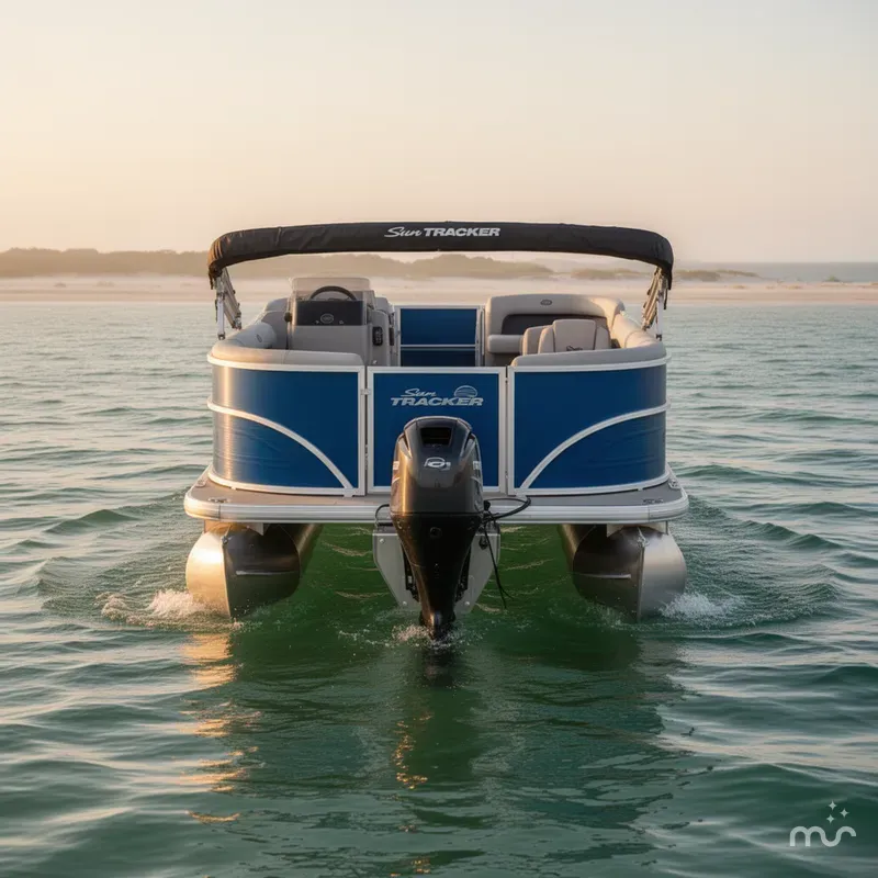 Slide: The Image of Sun Tracker Party Barge 16 DLX 2026 - 3