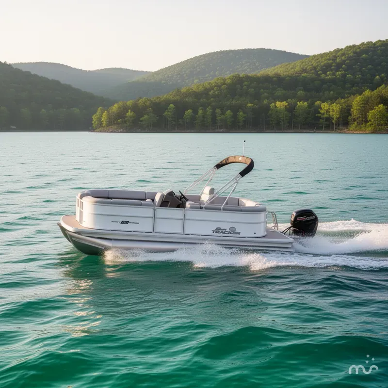 Slide: The Image of Sun Tracker Party Barge 20 DLX 2026 - 4