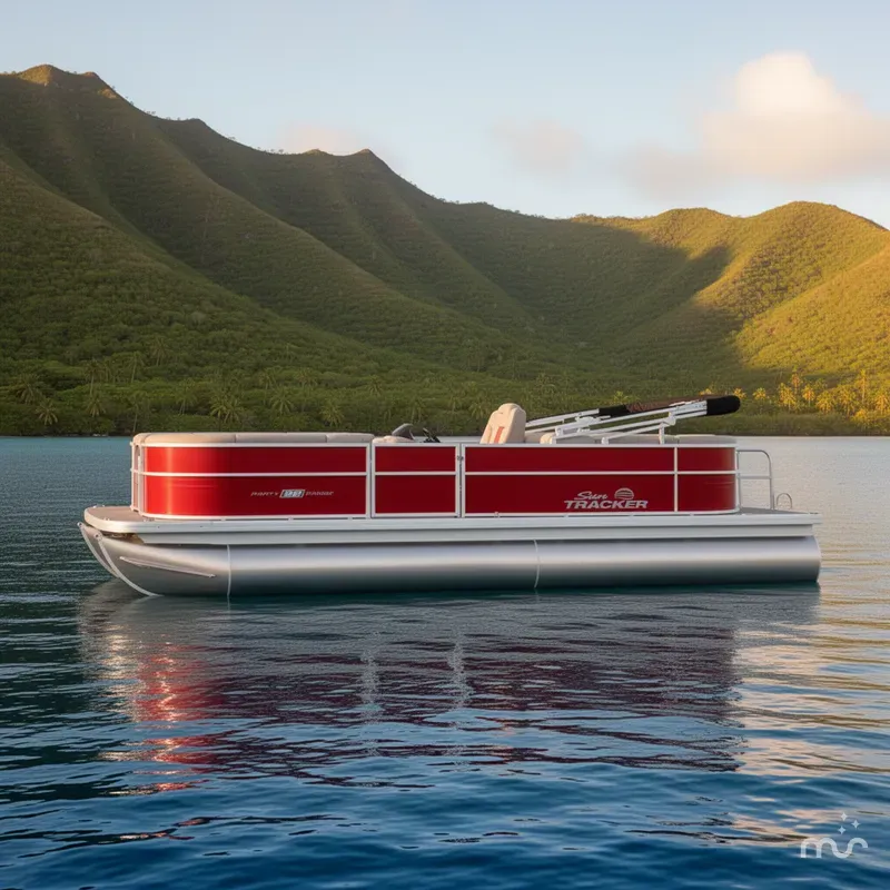 Slide: The Image of Sun Tracker Party Barge 22 DLX 2026 - 2