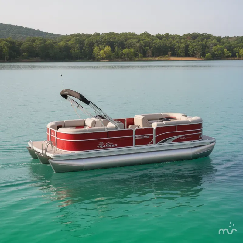 Slide: The Image of Sun Tracker Party Barge 22 DLX 2026 - 2