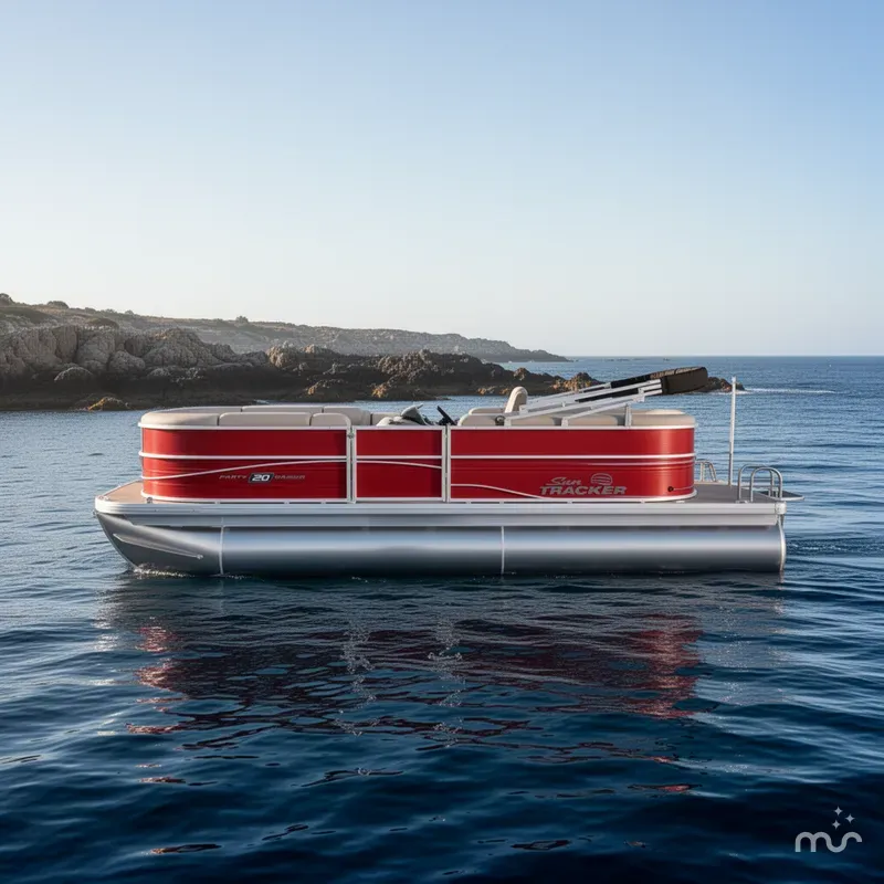 Slide: The Image of Sun Tracker Party Barge 20 DLX 2026 - 2