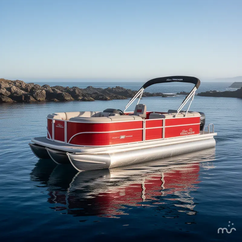 Slide: The Image of Sun Tracker Party Barge 20 DLX 2026 - 4