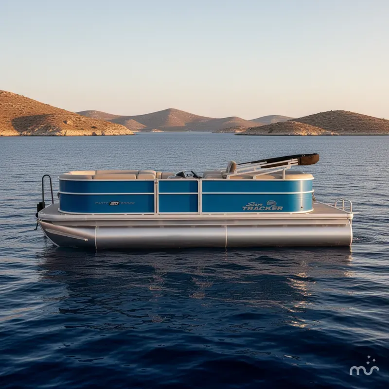 Slide: The Image of Sun Tracker Party Barge 20 DLX 2026 - 2