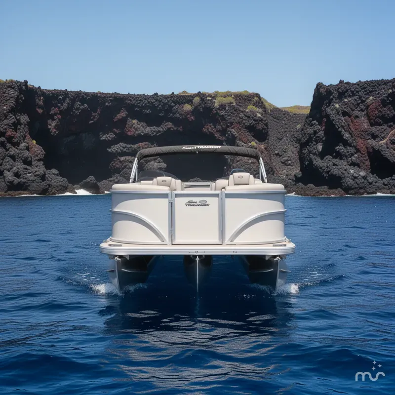 Slide: The Image of Sun Tracker Party Barge 16 DLX 2026 - 3