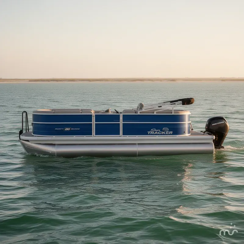 Slide: The Image of Sun Tracker Party Barge 20 DLX 2026 - 1