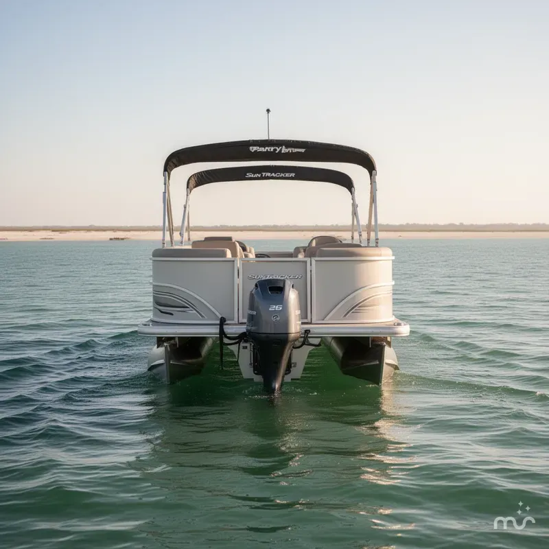 Slide: The Image of Sun Tracker Party Barge 20 DLX 2026 - 2