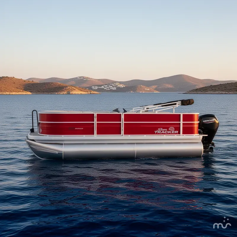 Slide: The Image of Sun Tracker Party Barge 18 DLX 2026 - 2
