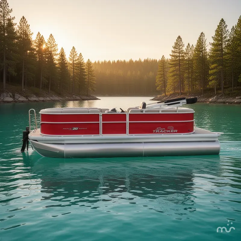 Slide: The Image of Sun Tracker Party Barge 20 DLX 2026 - 2