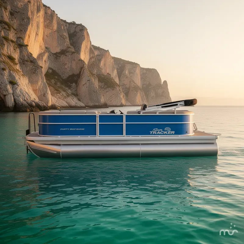 Slide: The Image of Sun Tracker Party Barge 20 DLX 2026 - 2