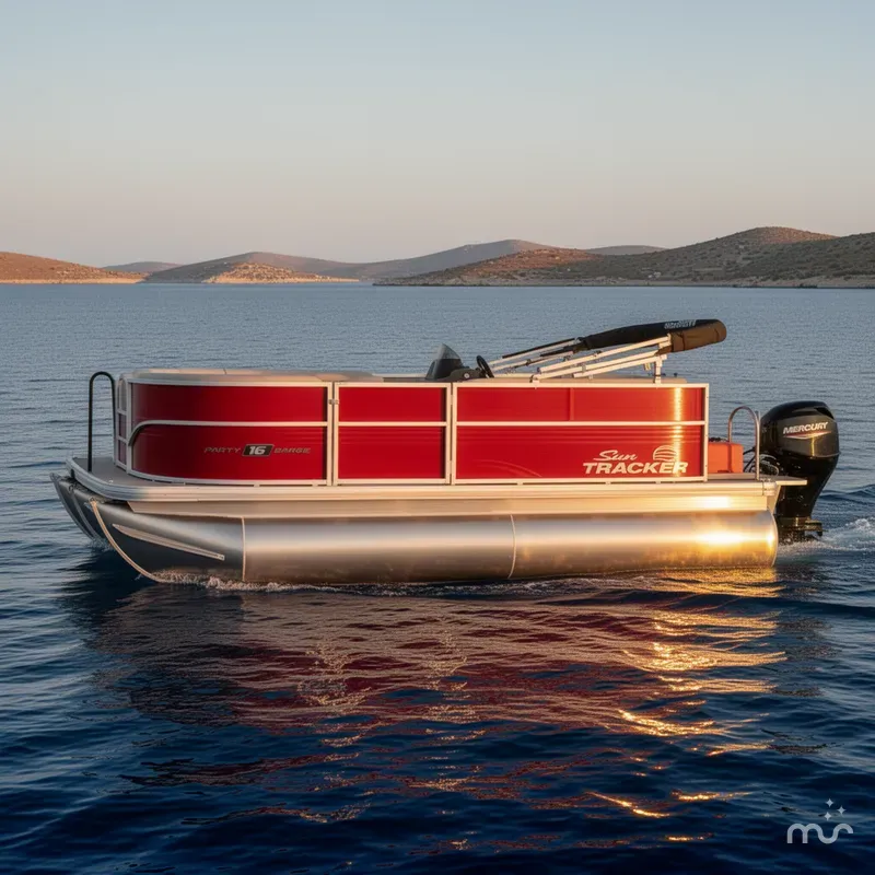 Slide: The Image of Sun Tracker Party Barge 16 DLX 2026 - 4