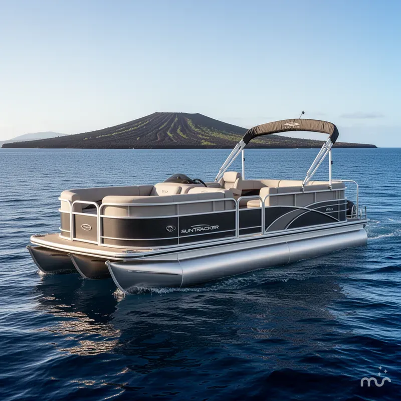 Slide: The Image of Sun Tracker Party Barge 22 DLX 2026 - 2