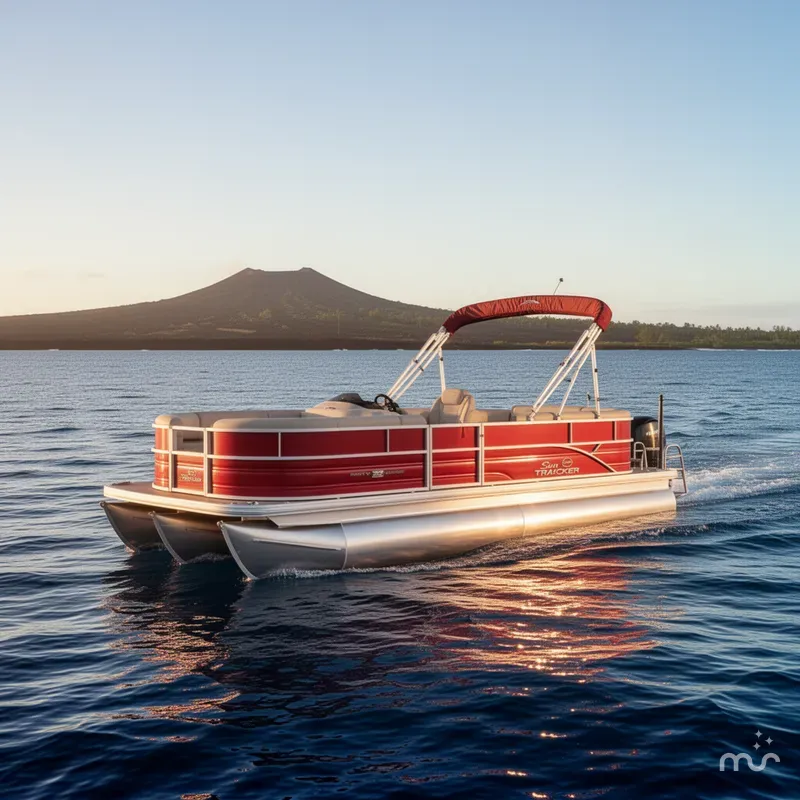 Slide: The Image of Sun Tracker Party Barge 22 DLX 2026 - 4