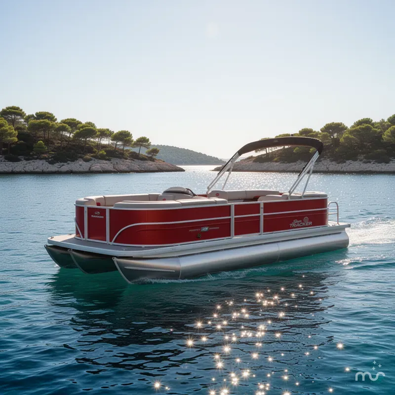 Slide: The Image of Sun Tracker Party Barge 22 DLX 2026 - 4